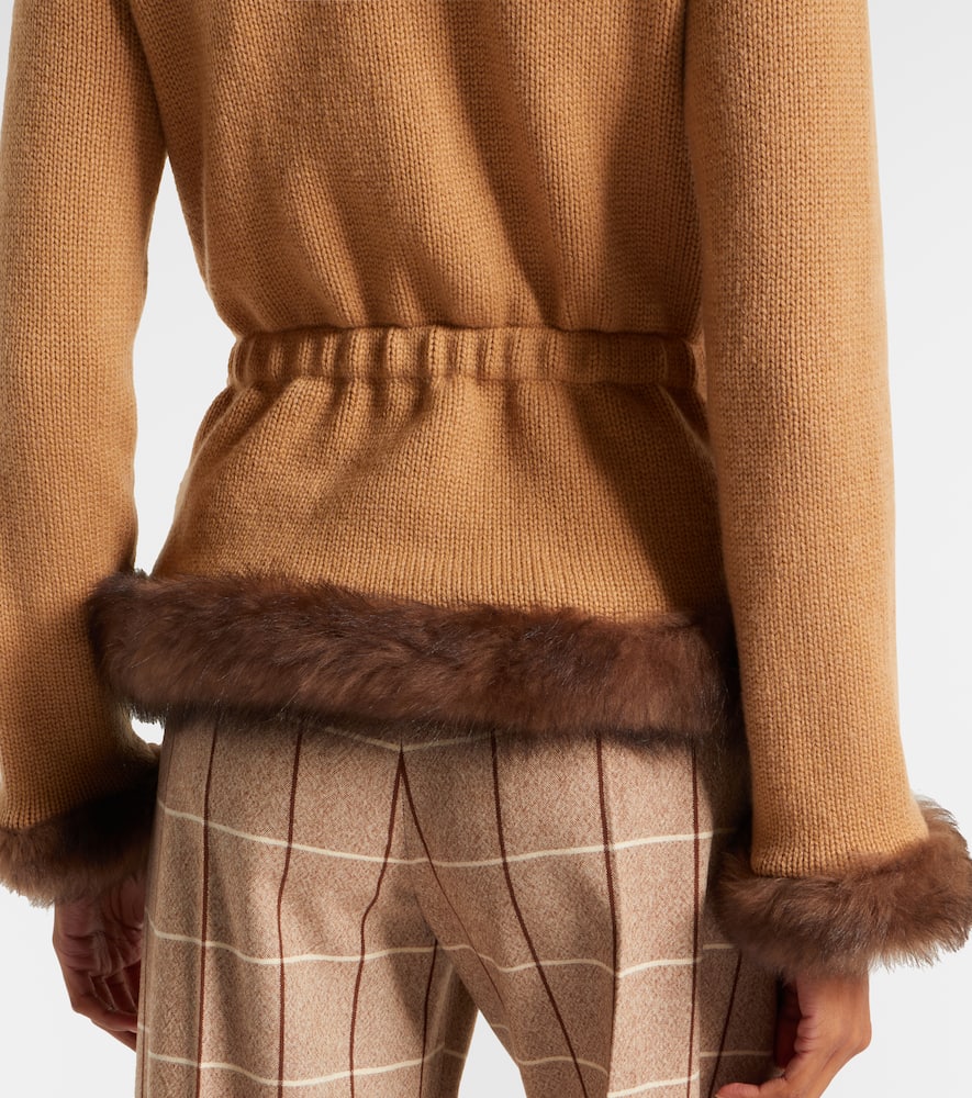 Valentino Cashmere Jacket In Brown