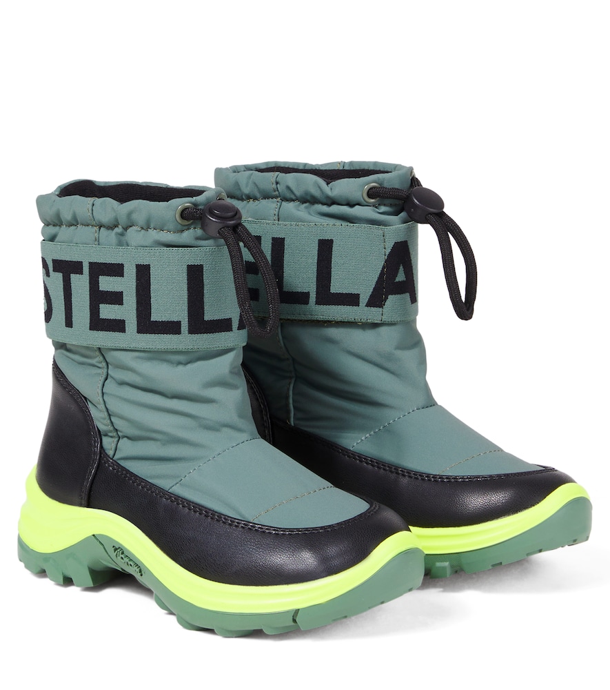 Stella McCartney Stella McCartney Kids Logo colorblocked snow boots　ステラ マッカートニー キッズ ロゴ カラーブロック スノーブーツ