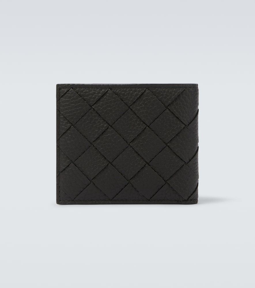Bottega Veneta Intrecciato Leather Wallet In Green