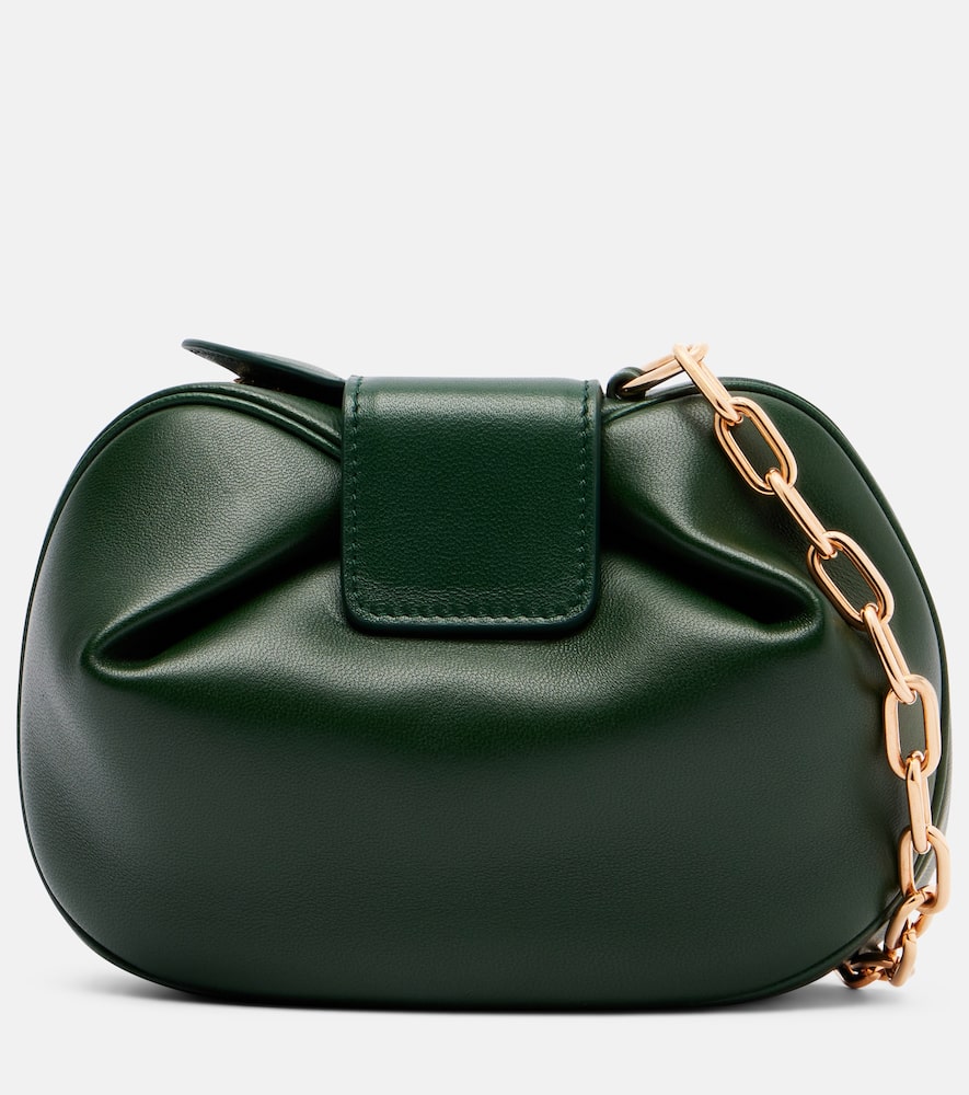 Gabriela Hearst Soft Demi Leather Clutch In Green