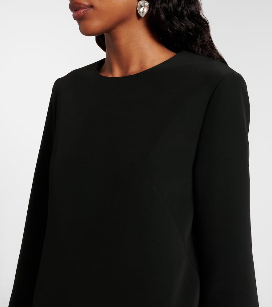 Joseph Bixio Sequined Satin Twill Minidress In Black