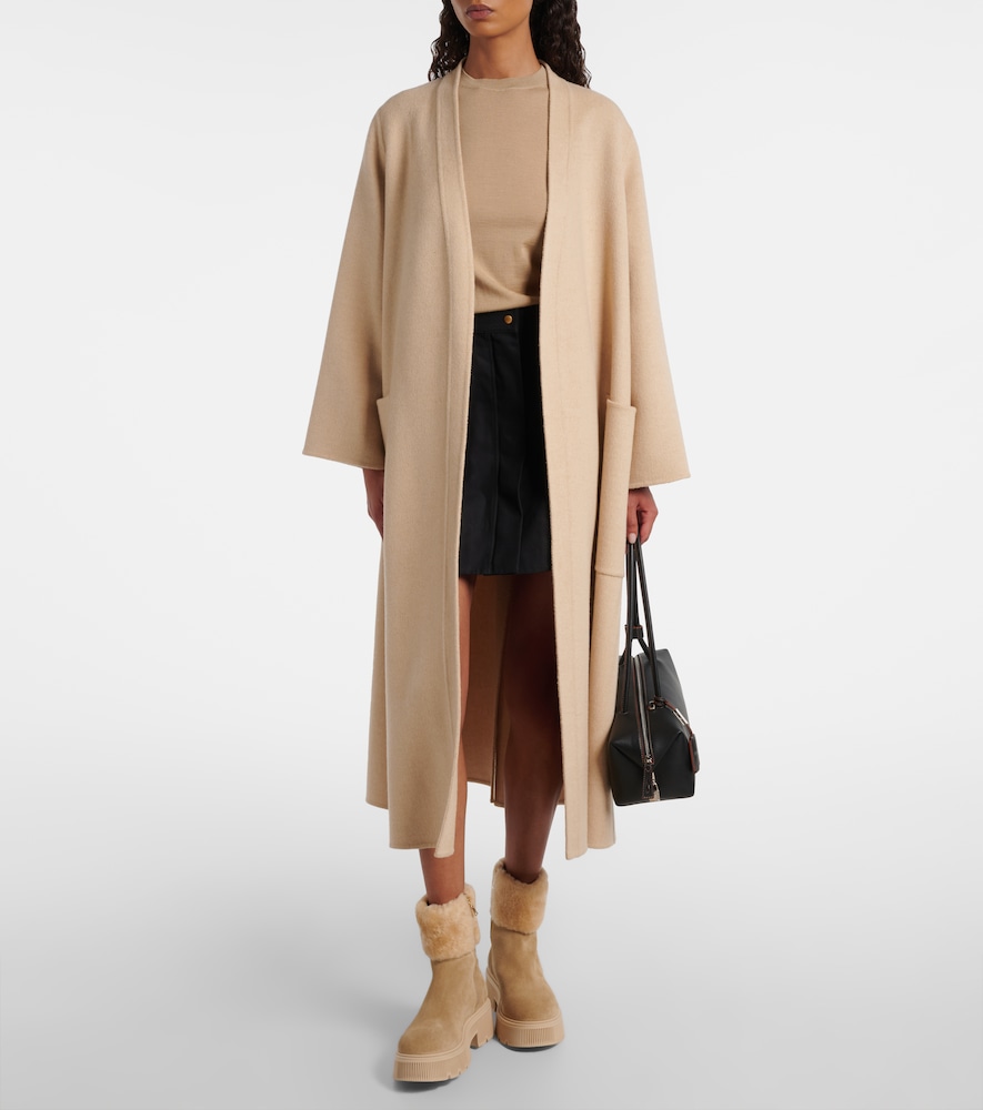 Turin Shearling-Trimmed Ankle Boots