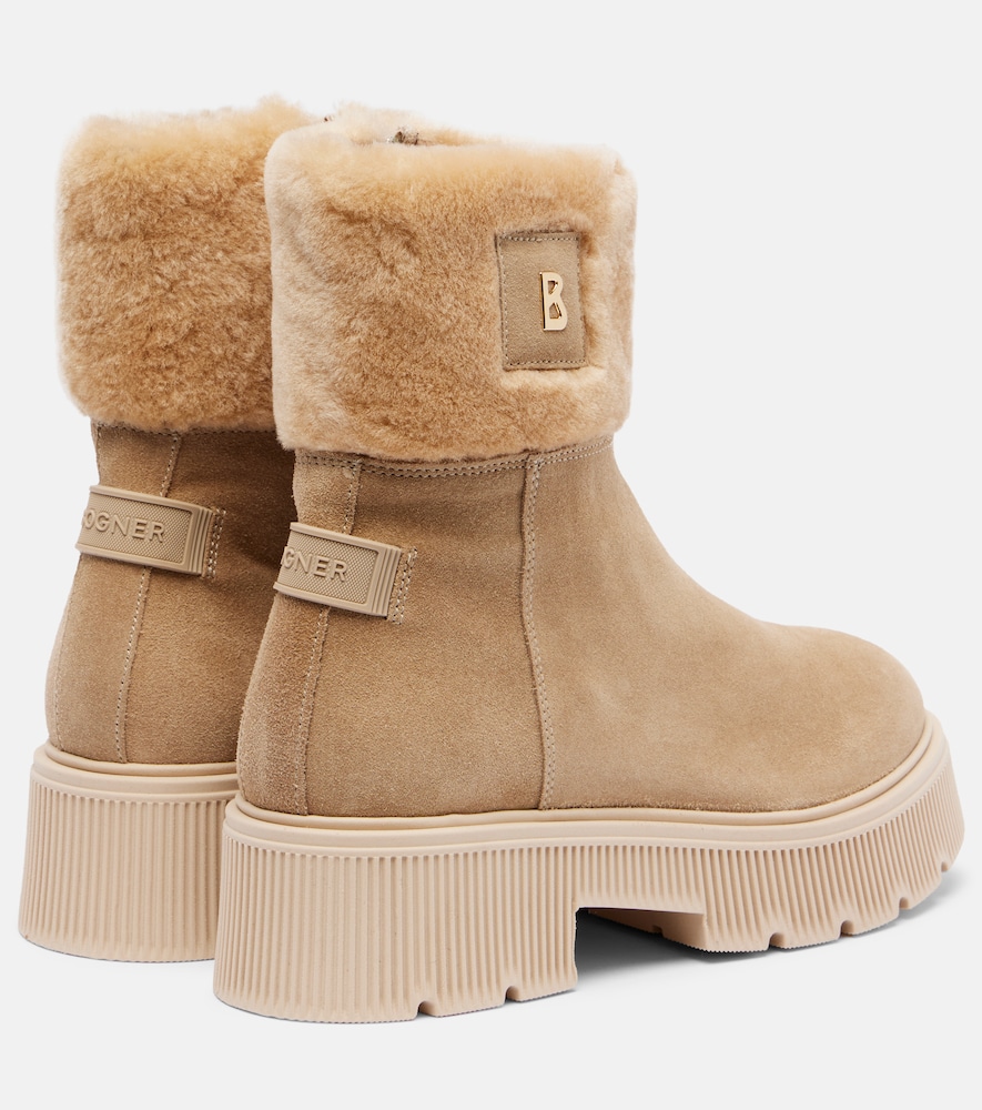 Turin Shearling-Trimmed Ankle Boots