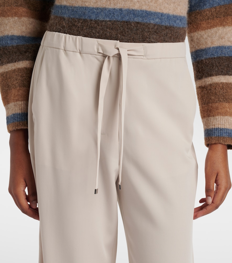  's Max Mara 's Max Mara Gerade Hose Margenta Aus Schurwolle 
