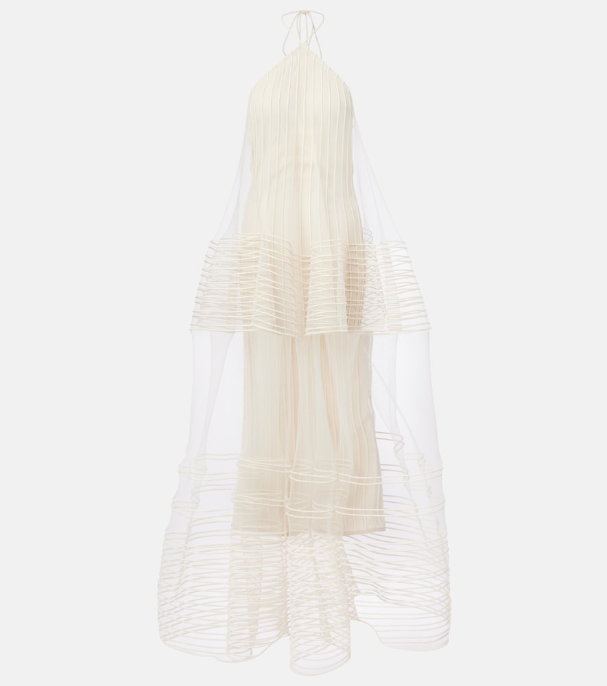 Jacquemus Robe longue Epi en tulle dos nu 2700 €