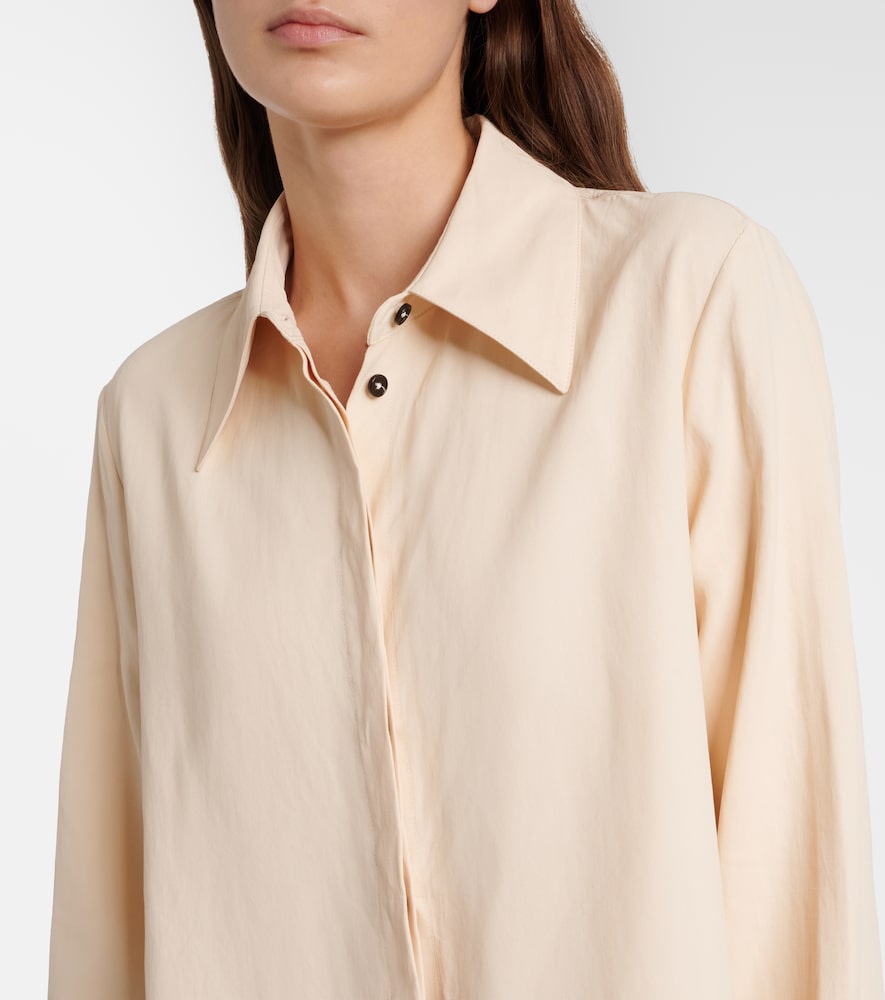  Jil Sander Jil Sander Vestido Camisero Oversized De Lino 