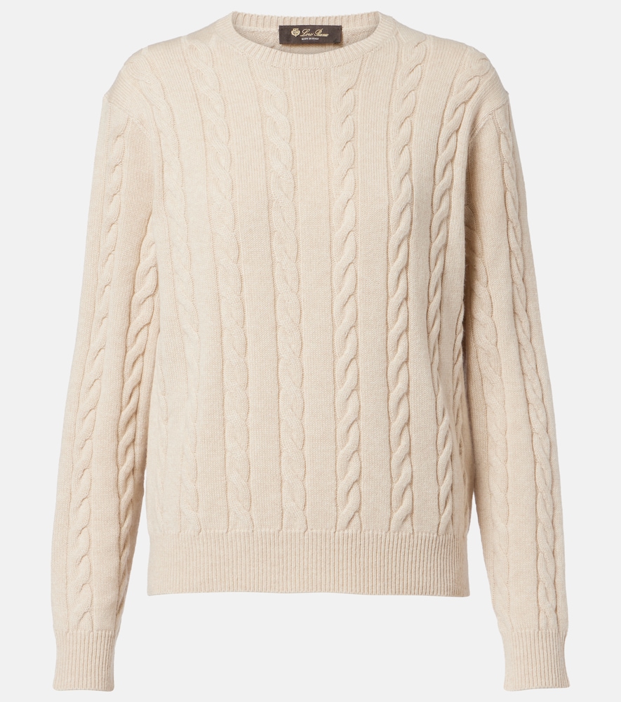 Loro Piana Cedar Cable Knit Cashmere Sweater