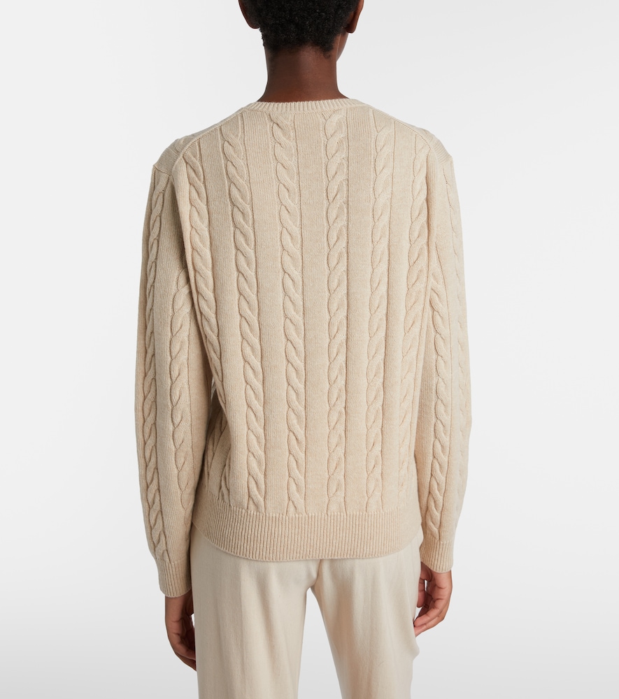 Cedar Cable-Knit Cashmere Sweater