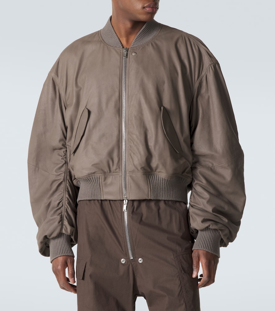  Rick Owens Rick Owens Secchia Flight Leather Bomber Jacket 