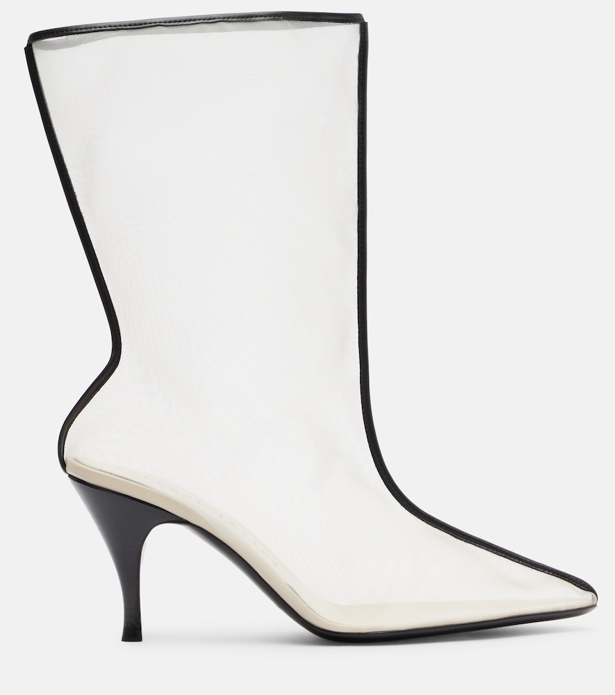 Drawing A Blank 85 Mesh Mid-Calf Boots