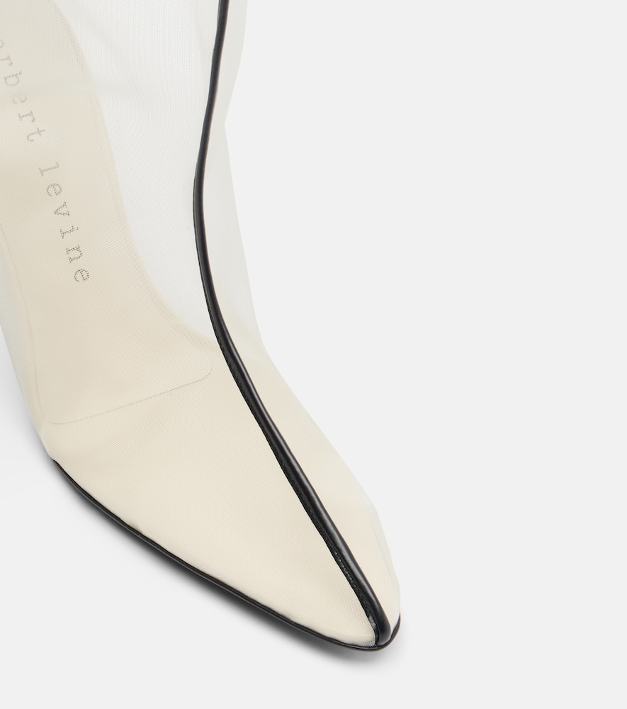 Herbert Levine Herbert Levine Drawing A Blank 85 Mesh Mid-calf Boots 