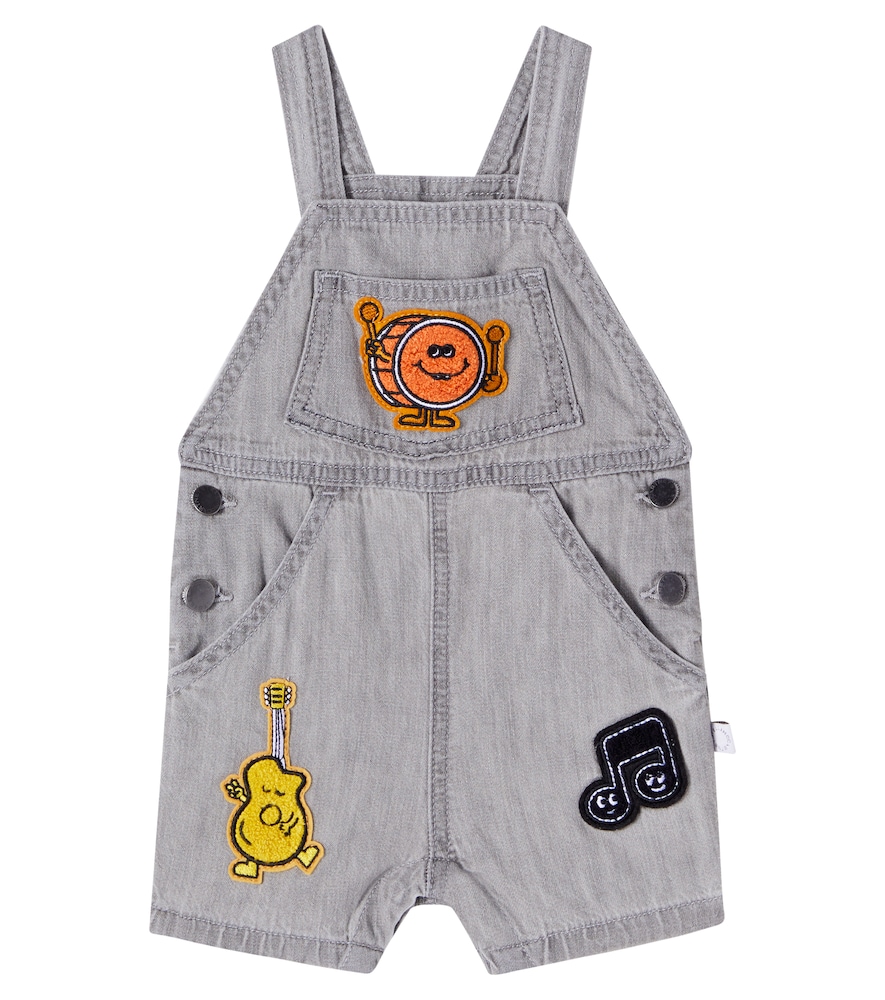 Stella McCartney Kids Baby appliqué denim overalls　ステラ マッカートニー キッズ ベビー アップリケ デニム オーバーオール Stella