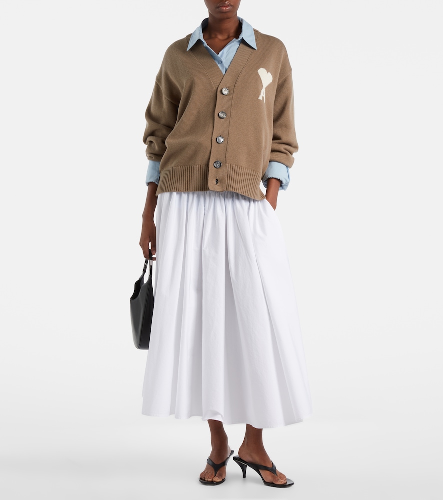  Ami Paris Ami Paris Cardigan Ami de cœur Aus Wolle Und Baumwolle 