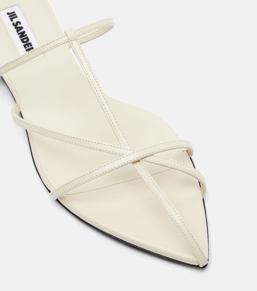  Jil Sander Jil Sander Cage Leather Sandals 
