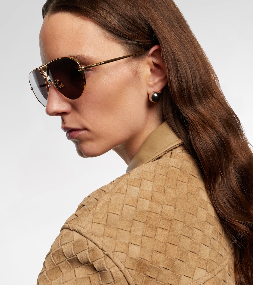  Bottega Veneta Bottega Veneta Drop Aviator Sunglasses 