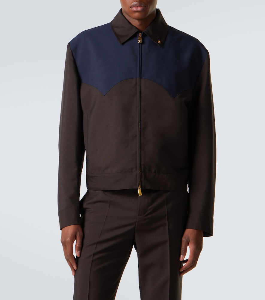 Medusa Wool And Mohair Blouson Jacket