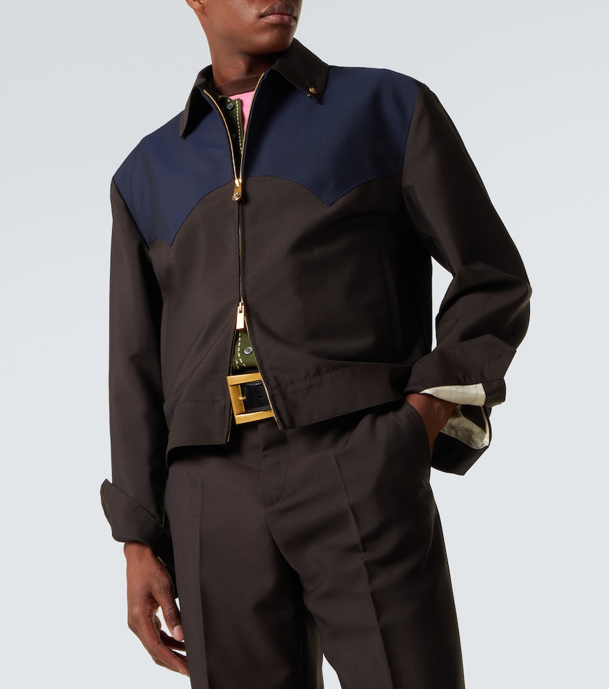 Medusa Wool And Mohair Blouson Jacket