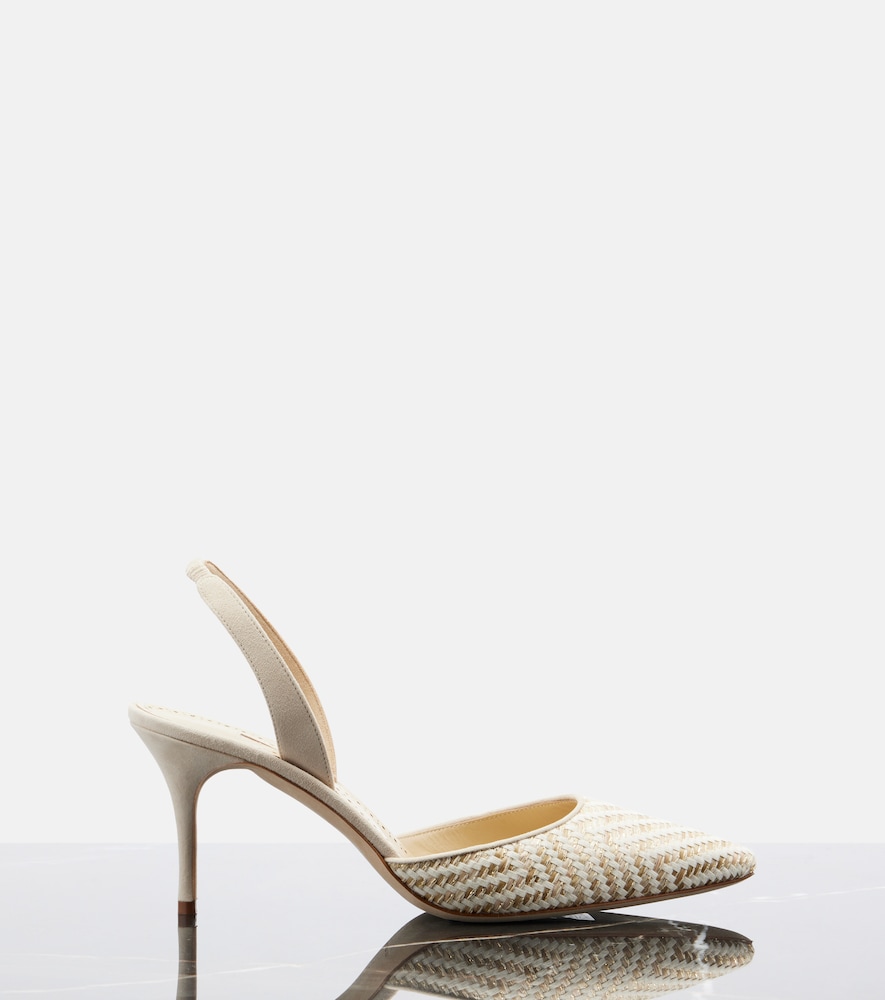 Carolyne Woven Slingback Pumps