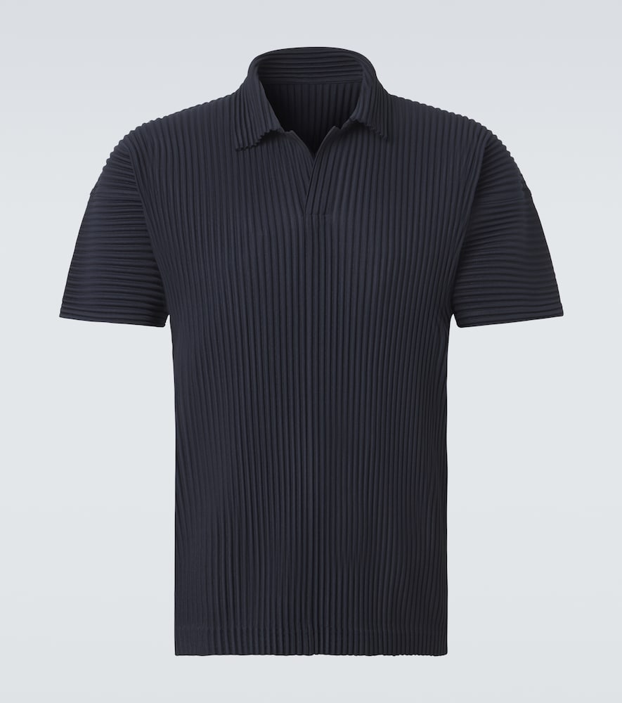 Homme Plisse Issey Miyake Homme Plissé Issey Miyake Basics pleated polo shirt