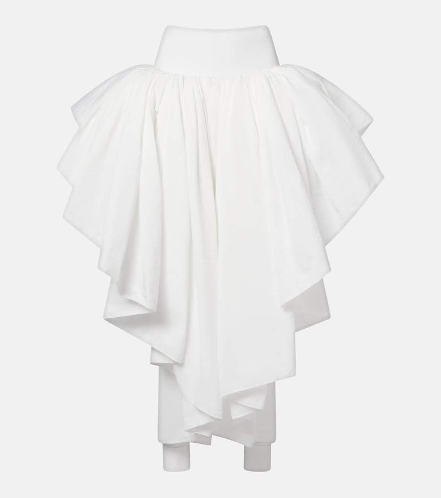 Alaia Alaïa Draped asymmetric midi skirt