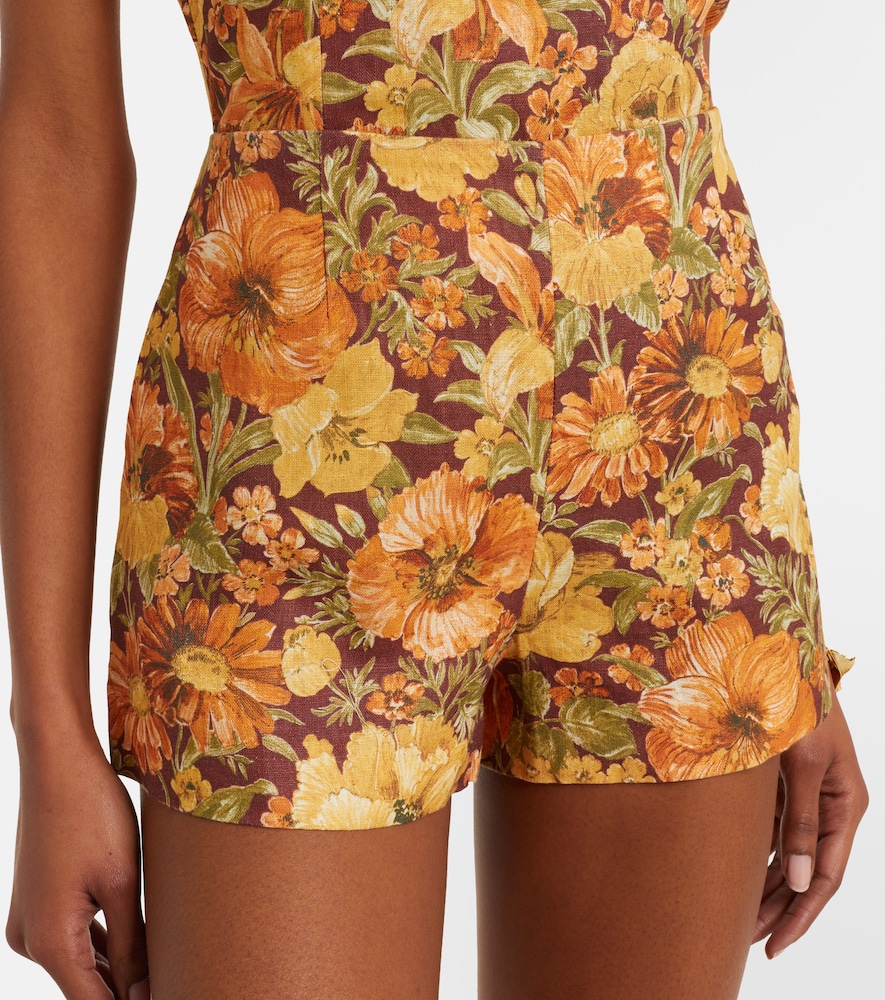  Faithfull Faithfull Lila Floral Linen Shorts 