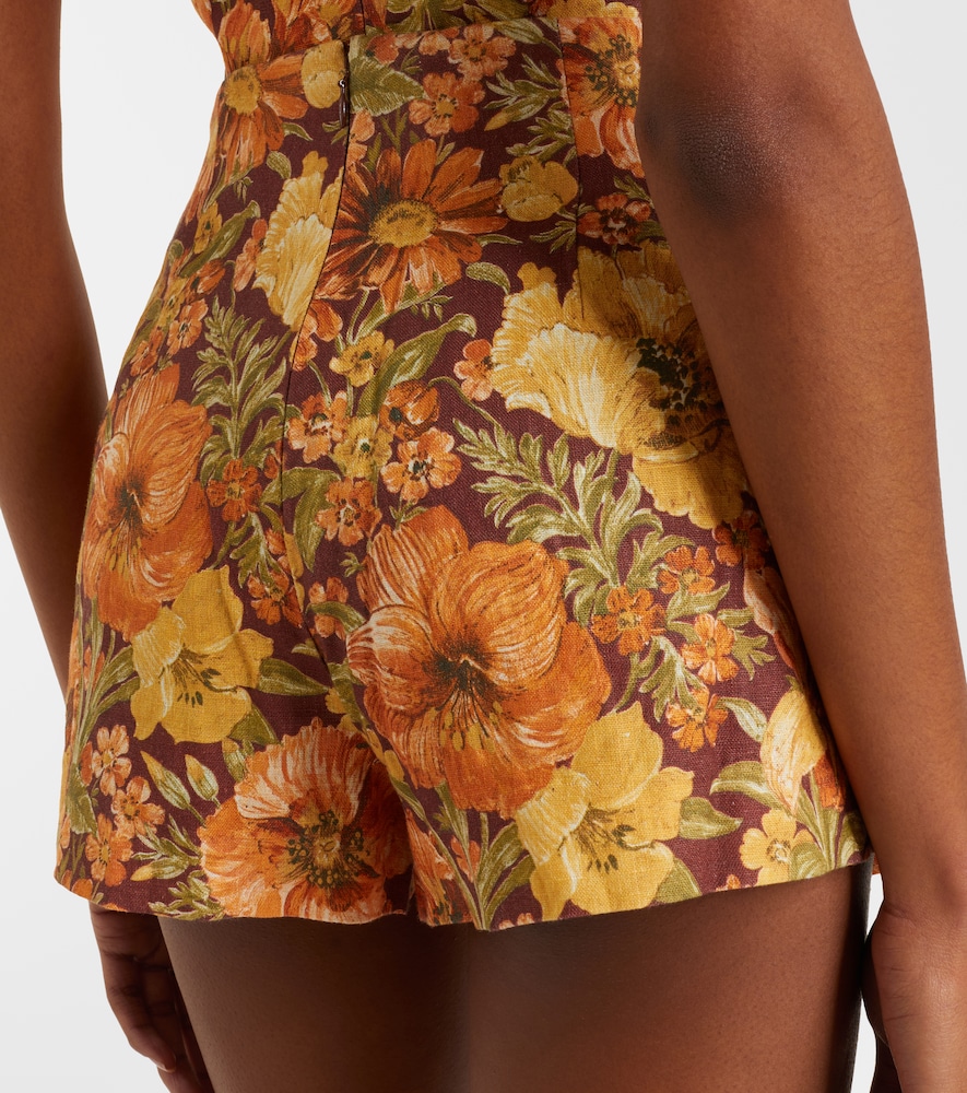  Faithfull Faithfull Lila Floral Linen Shorts 