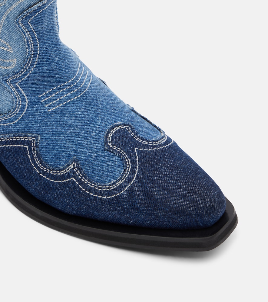  Ganni Ganni Denim Cowboy Boots 