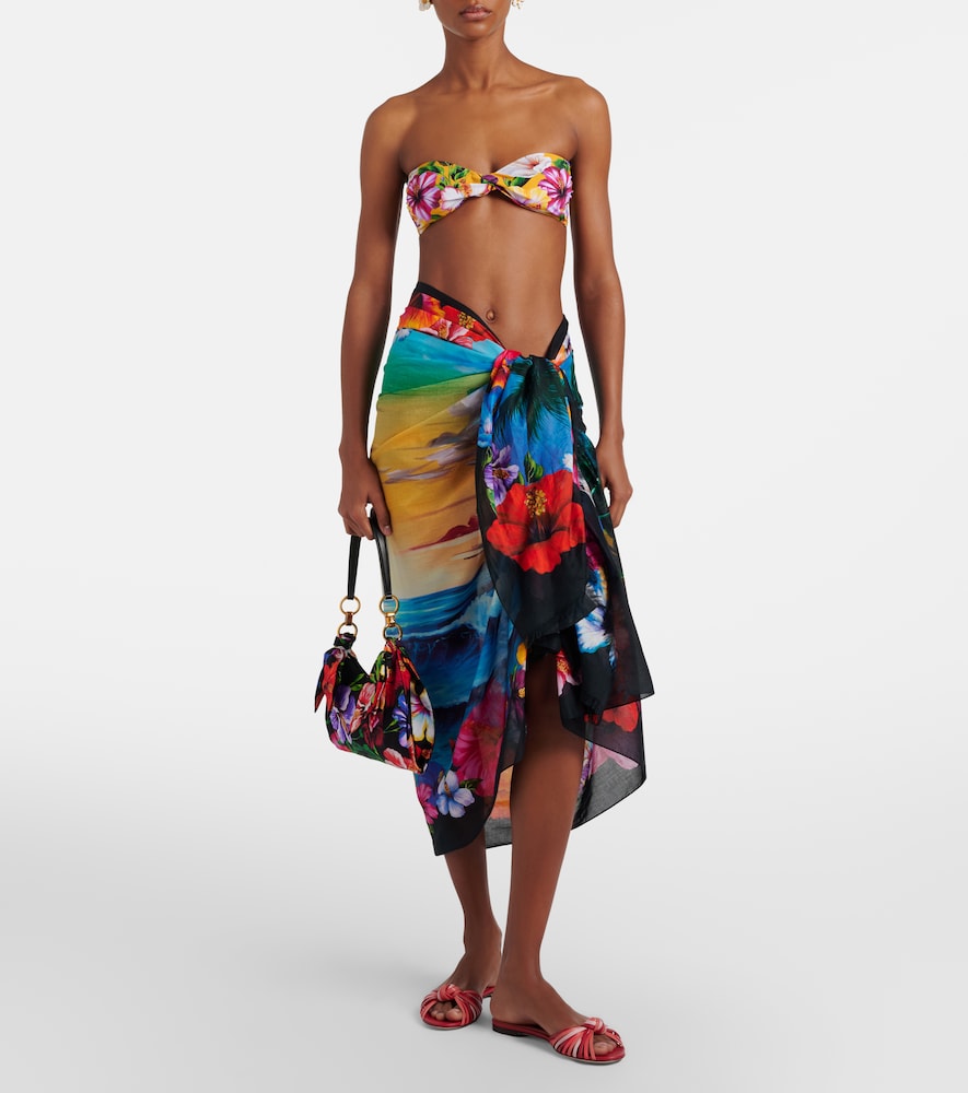 Dolce & Gabbana Floral cotton beach cover-up