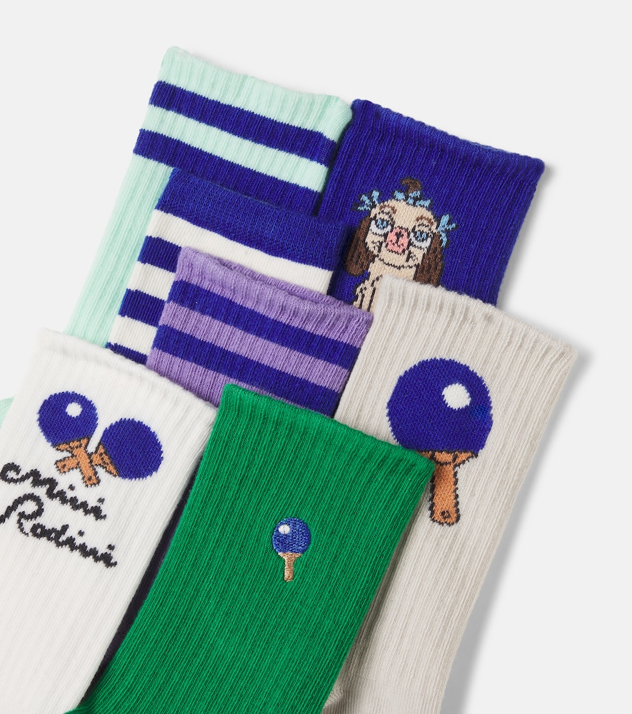  Mini Rodini Mini Rodini Set Aus Sieben Paar Socken 