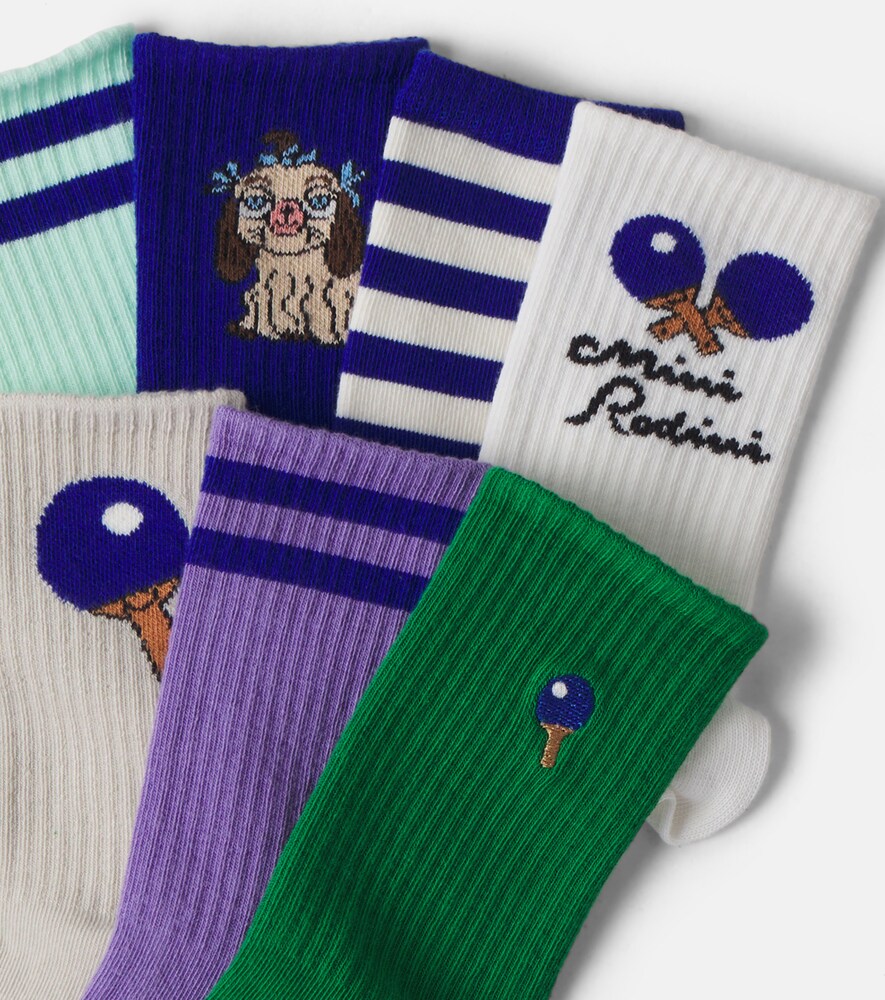  Mini Rodini Mini Rodini Set Aus Sieben Paar Socken 