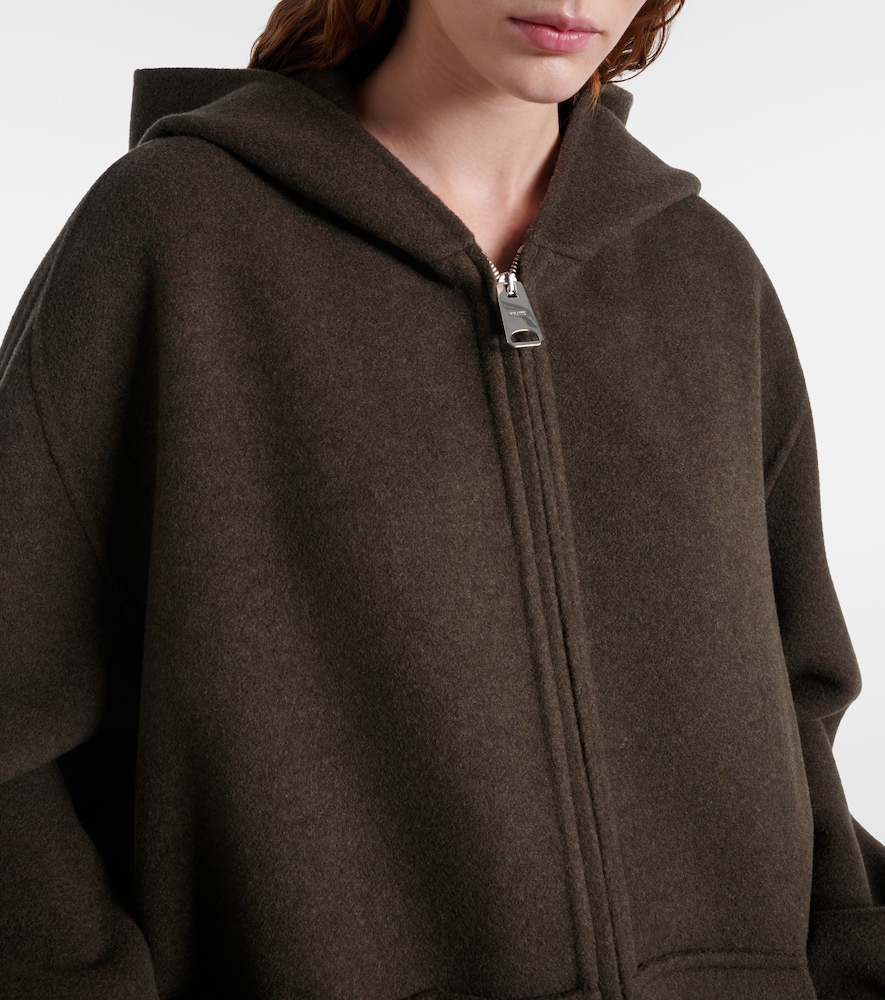 Dolem Hooded Oversized Wool Jacket