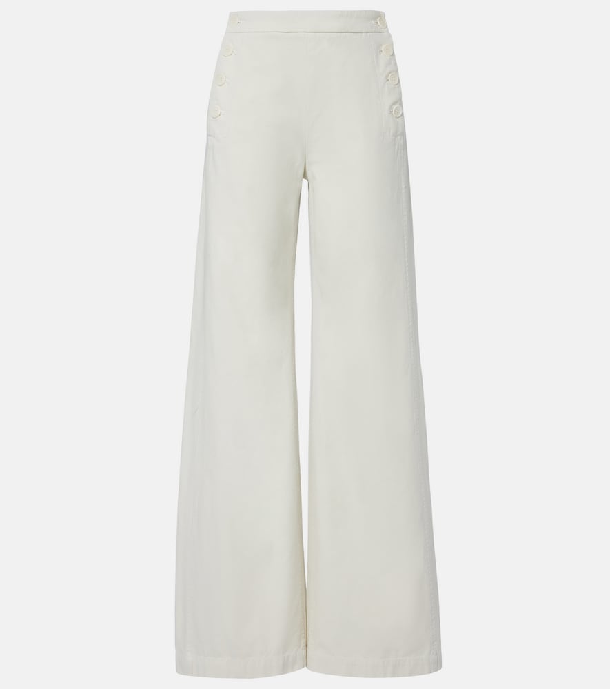 Nili Lotan Reed cotton wide-leg pants