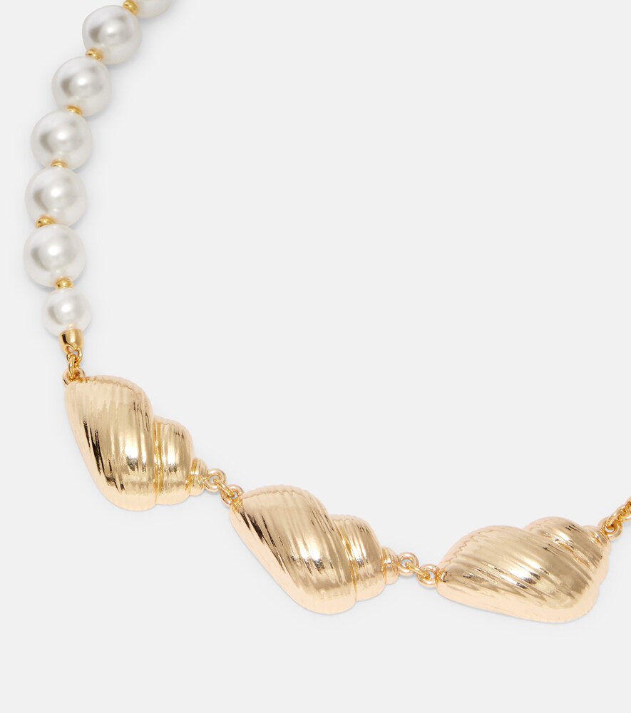  Self-portrait Self-portrait Faux Pearl-embellished Necklace 