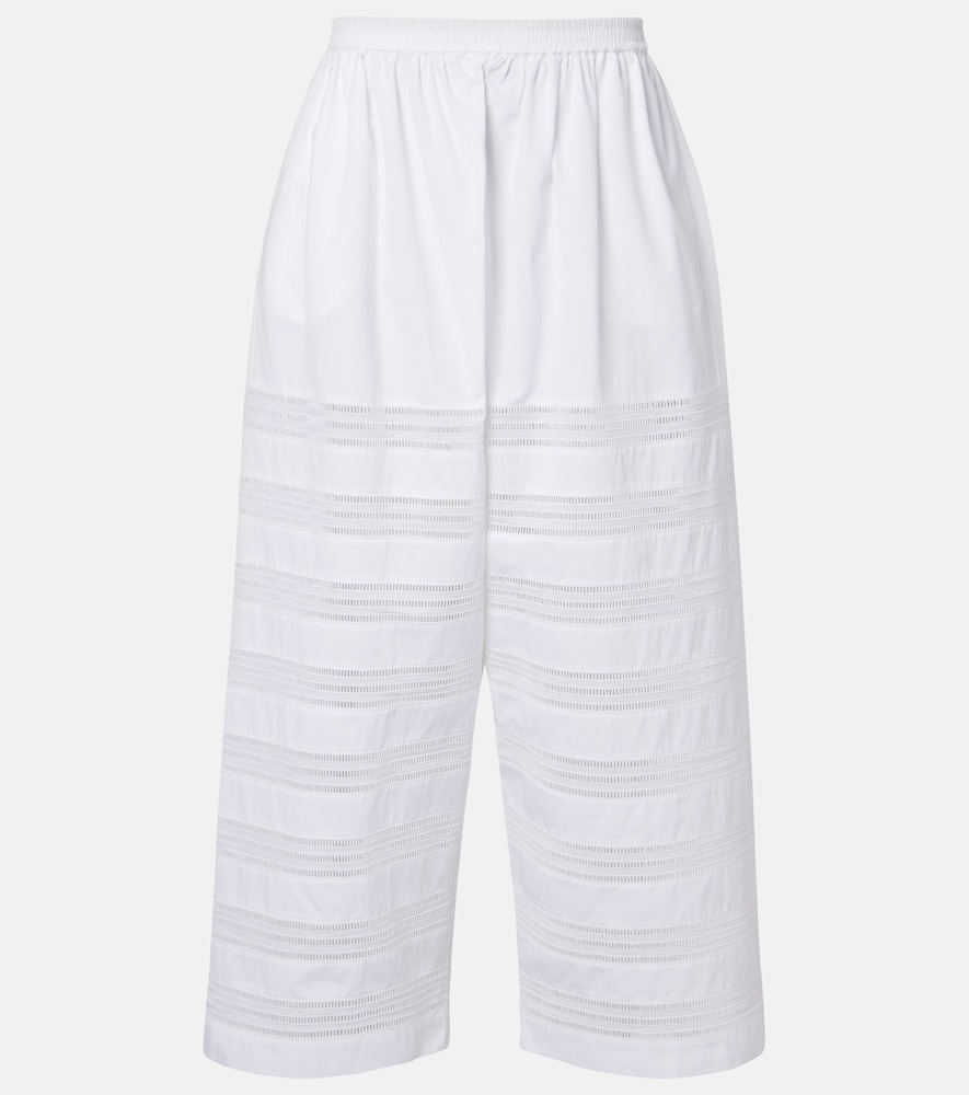 AlaÃ¯a Pantaloni culottes in popeline di cotone