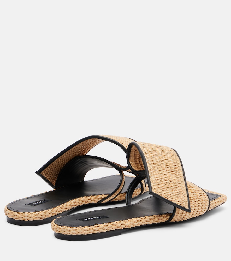  Givenchy Givenchy Pantoletten Twisted Ribbon Mit Leder 