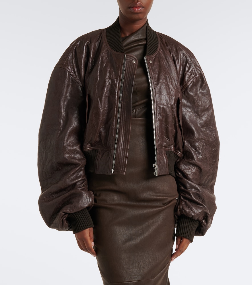 Secchia Leather Bomber Jacket