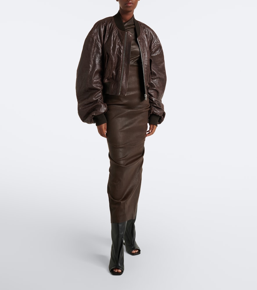 Secchia Leather Bomber Jacket