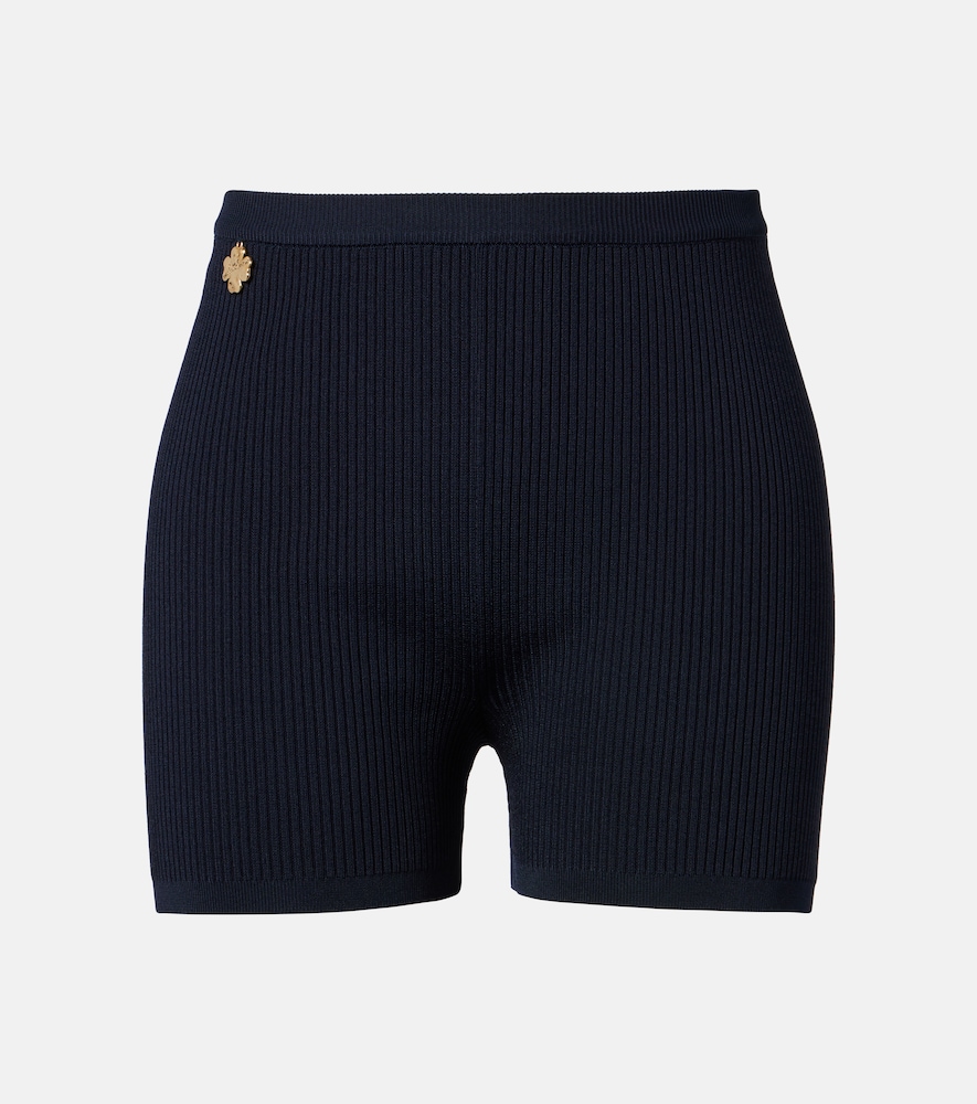 Shorts aus Rippstrick