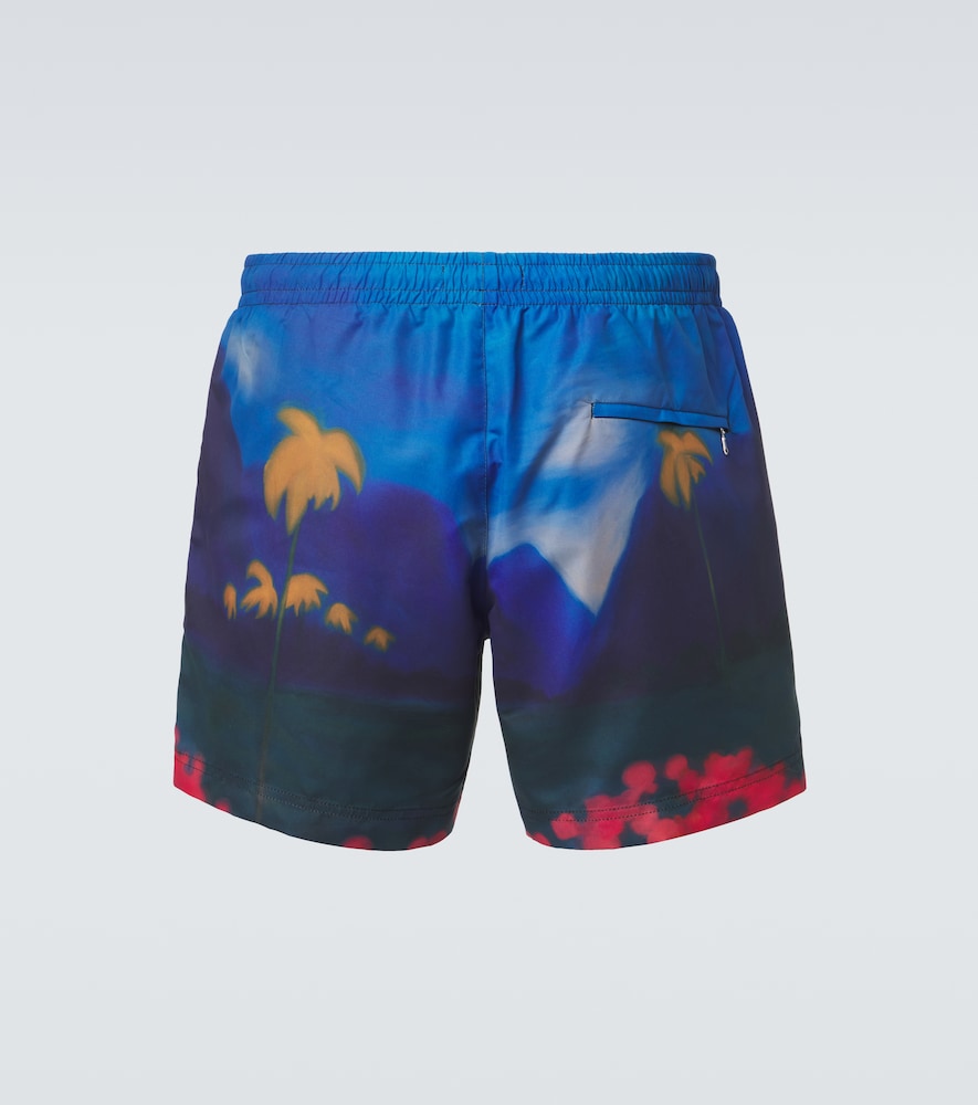  Commas Commas Printed Swim Trunks 
