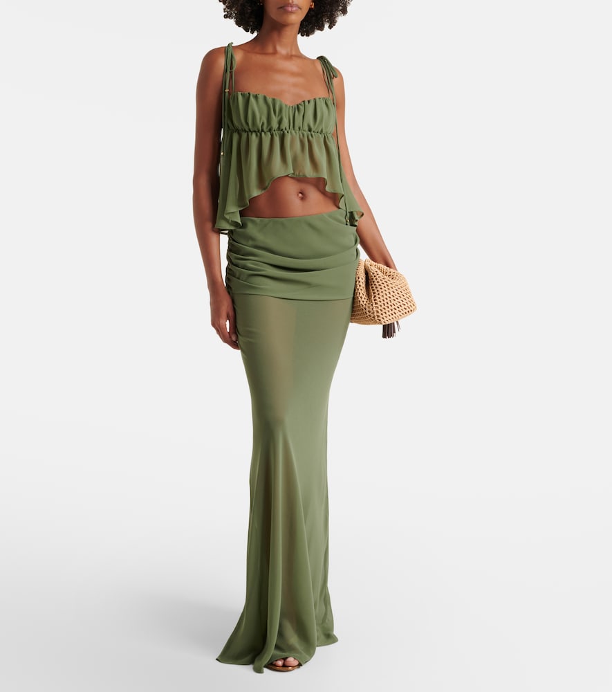 Bananhot Adelina asymmetric ruched top | Thumbnail 3