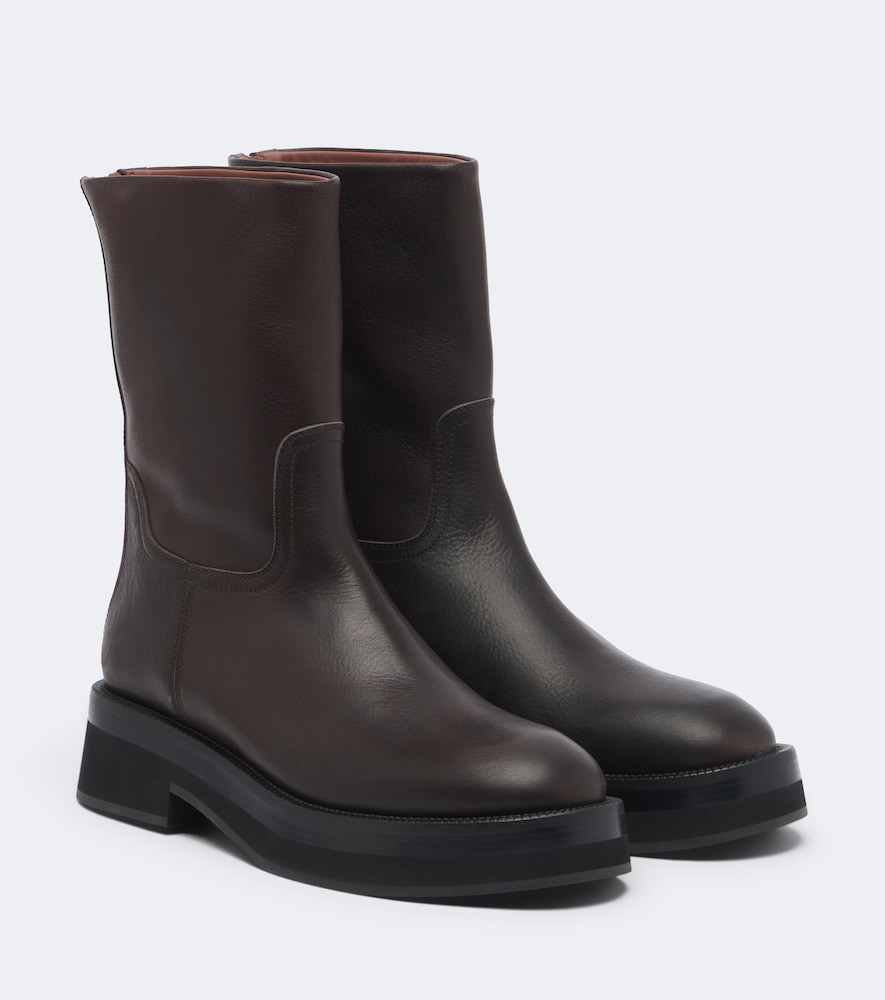 Ankle Boots aus Leder