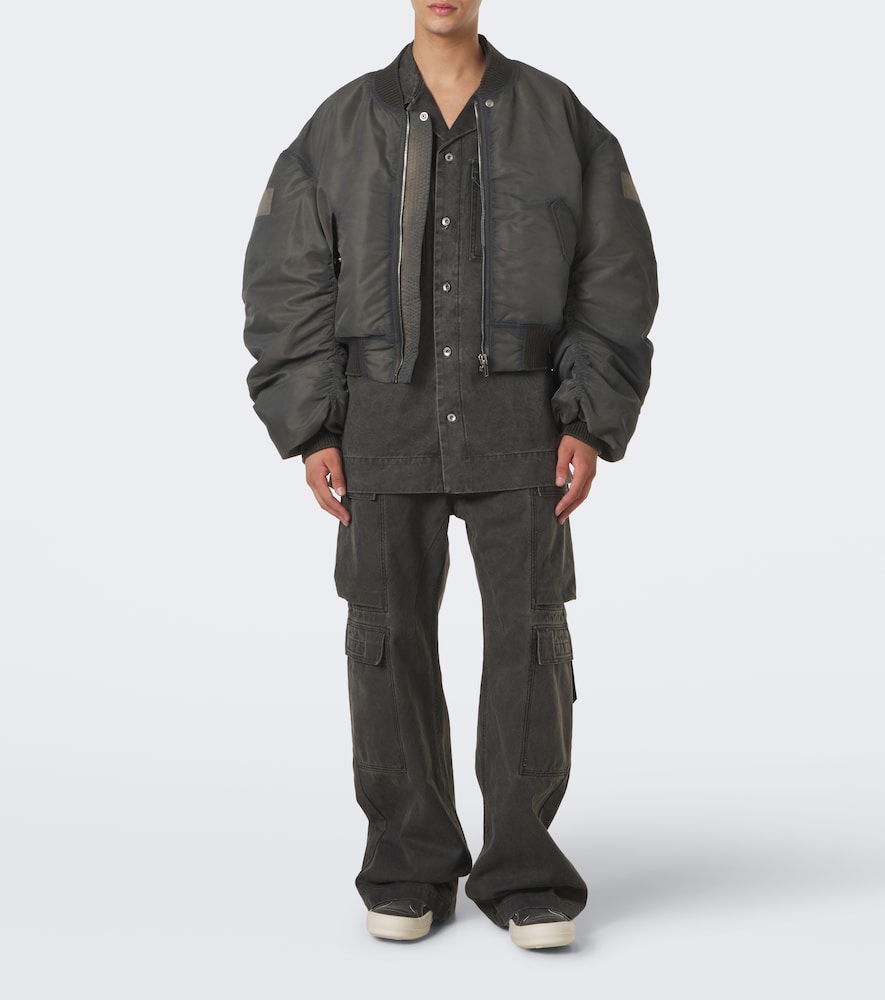 Secchia Flight Satin Bomber Jacket