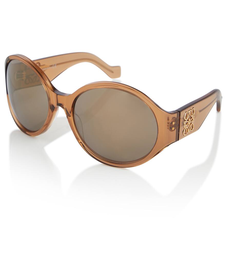 Loewe Anagram Round Sunglasses In Brown