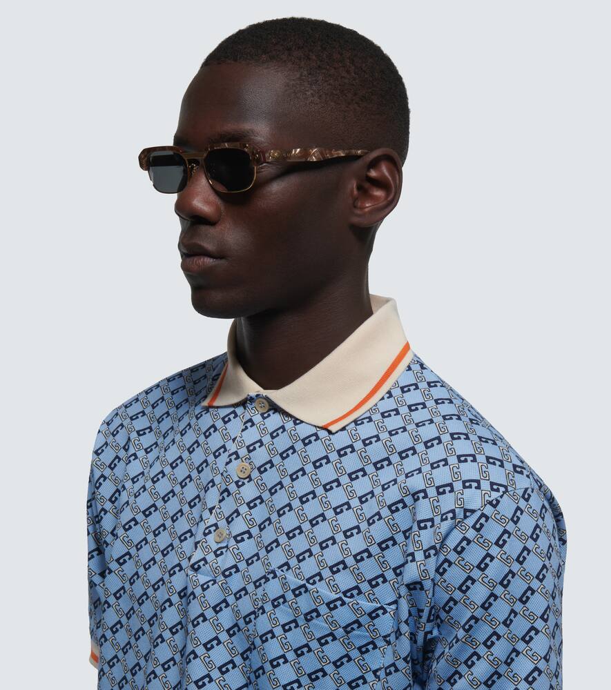 Gucci Eyewear Rectangular Frame Sunglasses In Brown