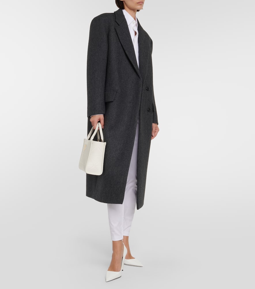 Prada Leather Pumps With Pointed Toe And Stiletto Heel In White