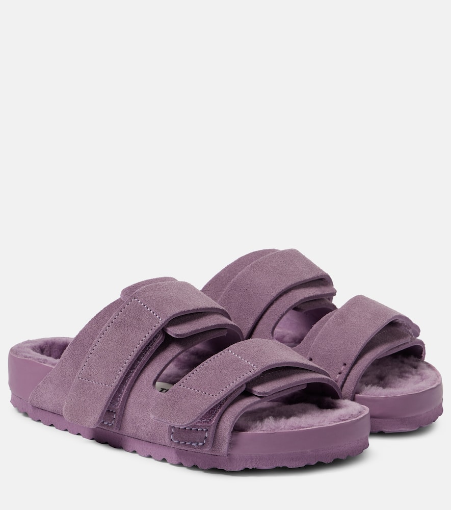 x Tekla Uji suede slides
