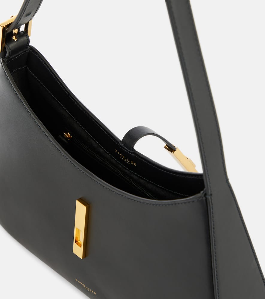 Shop Demellier Tokyo Leather Shoulder Bag In Black