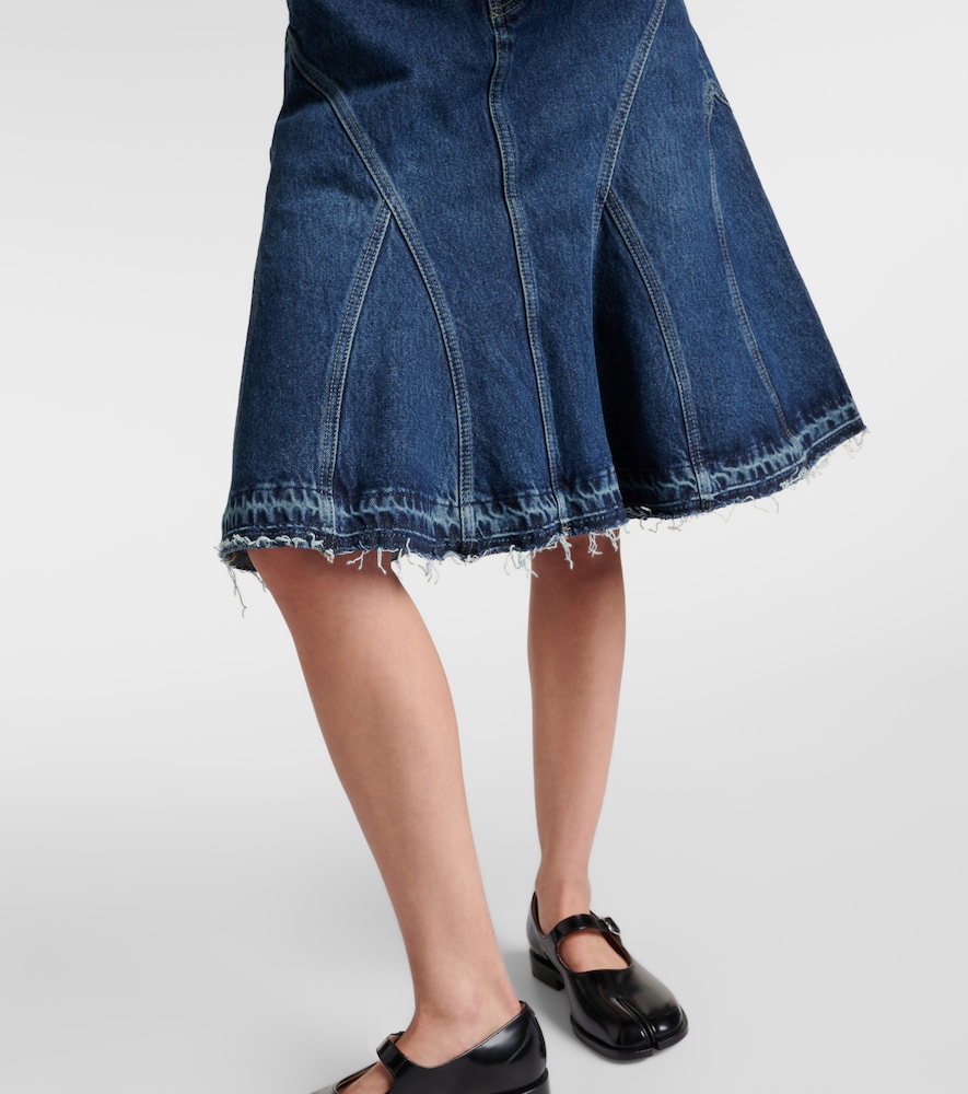 Re/Done Pleated Denim Midi
