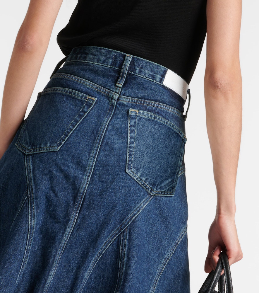 Re/Done Pleated Denim Midi