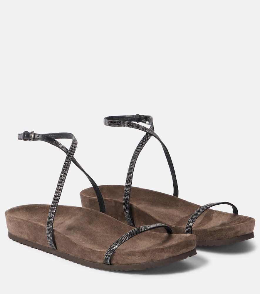 Monili leather sandals